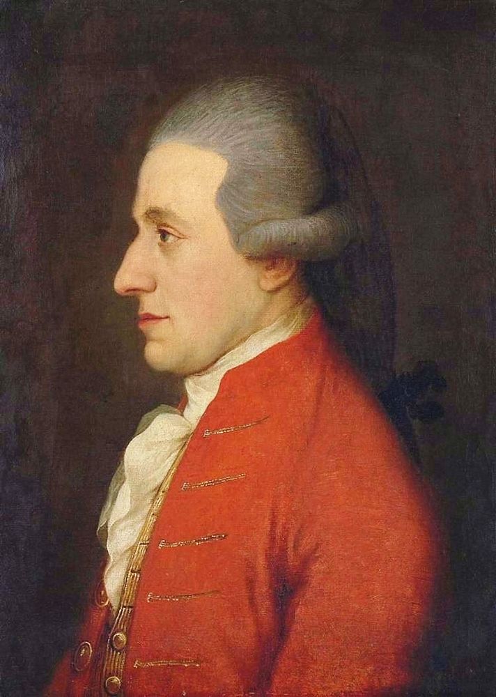 Mozart por Joseph Hickel (1783).